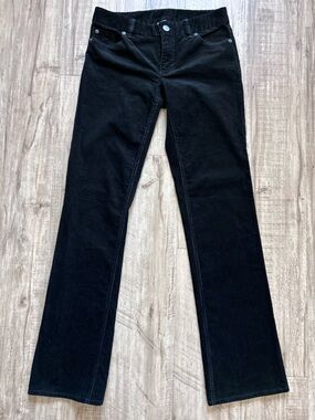 J. Crew size 4 tall favourite fit Black Straight-Leg corduroy pants comfort